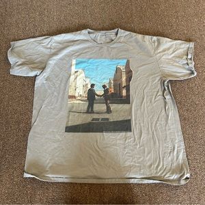 Pink Floyd Mens T-Shirt Wish You Were Here Band Tee XL Gray Cotton Band Tee Y2K